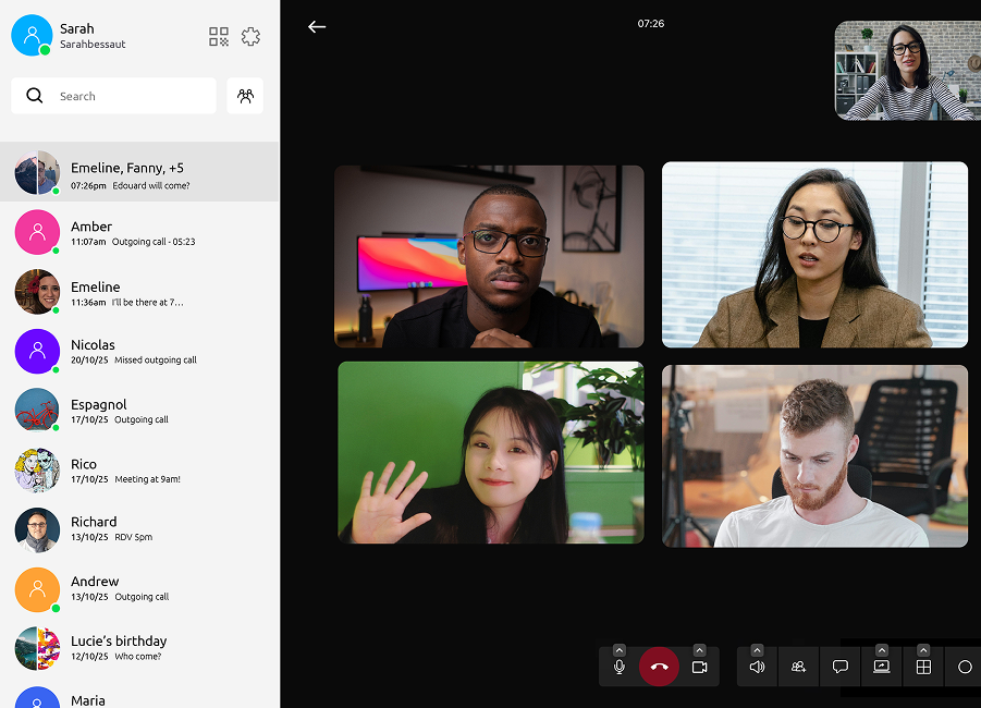 Jami messaging and file sharing